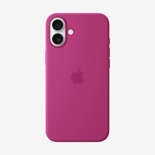 Discount on Apple  shoes - SKU: Silicone Case With Magsafe For Iphone 16 Series - Fuchsia / Iphone 16 Plus