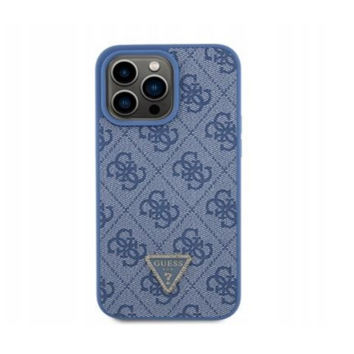 LU Leather 4G Phone Case with Strass for iPhone 15 Series