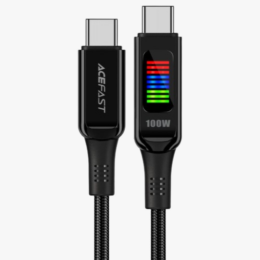 Acewire Pro C7-03 USB-C to USB-C Cable 100W 1.2M - Black