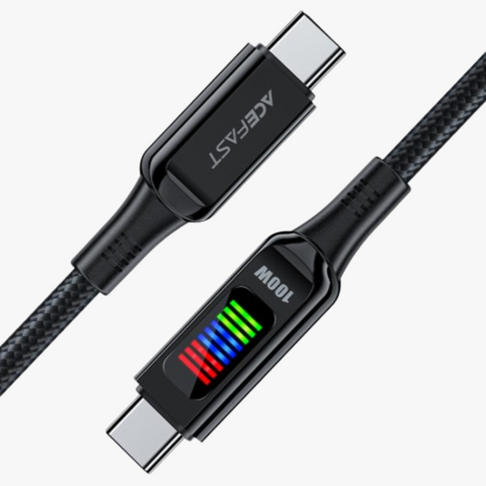Acewire Pro C7-03 USB-C to USB-C Cable 100W 1.2M - Black
