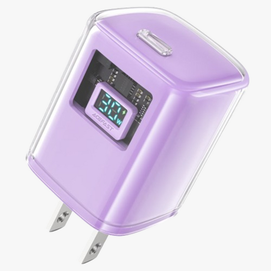 Crystal Series A55 GaN Wall Charger 30W
