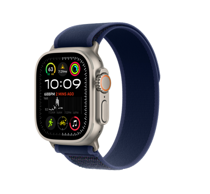 Trail Loop M/L for Apple Watch Ultra 2 (L2024) - Blue/Natural Titanium