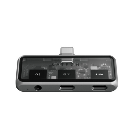 Mobile XR Hub with Audio Cables