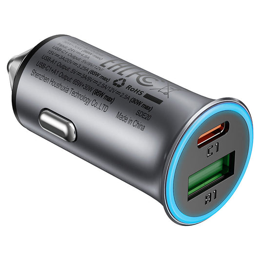 B16 Dual Port Metal Car Charger Set P5 95W