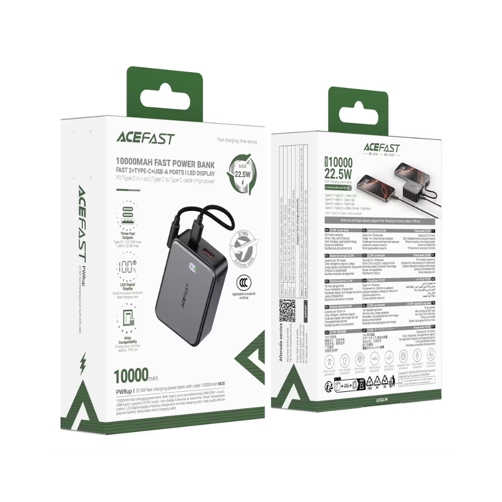 PWRup M28 Power Bank 22.5W 10000mAh