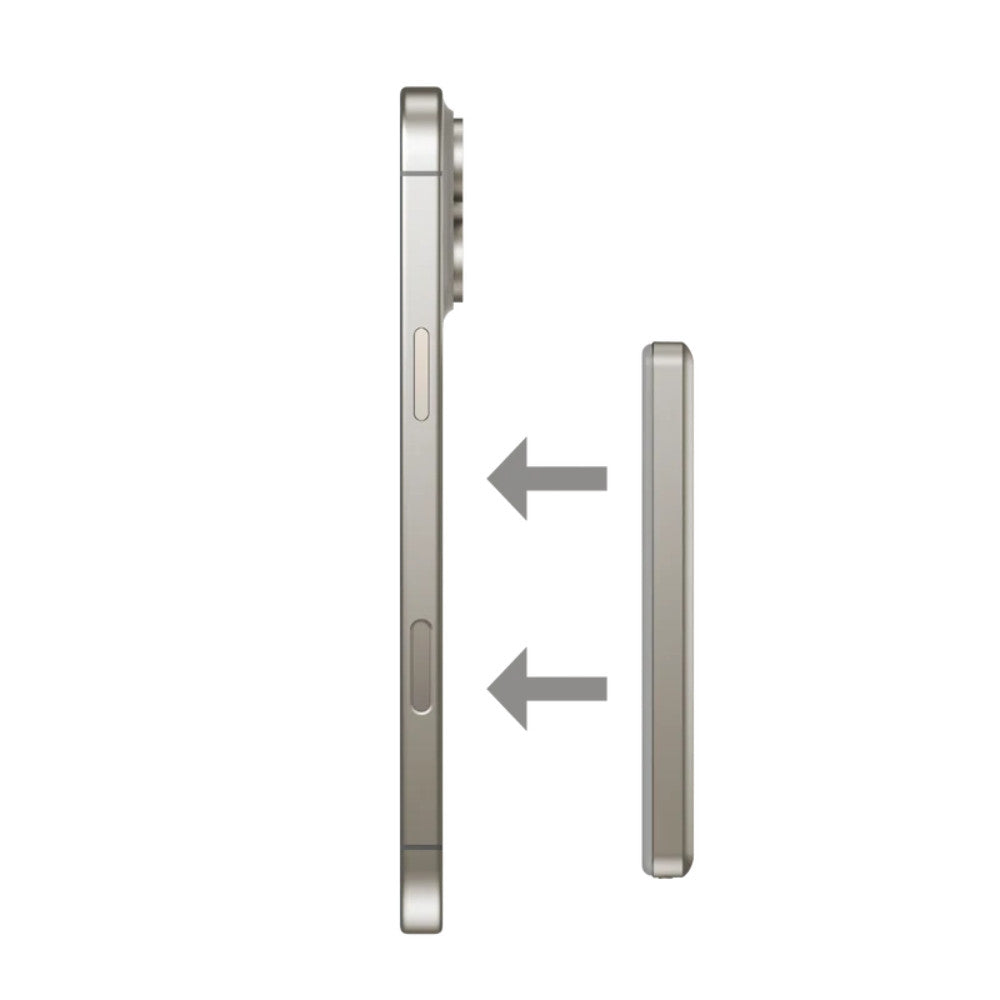 1-Power Pass Wireless Powerbank 5000mAh - Titanium