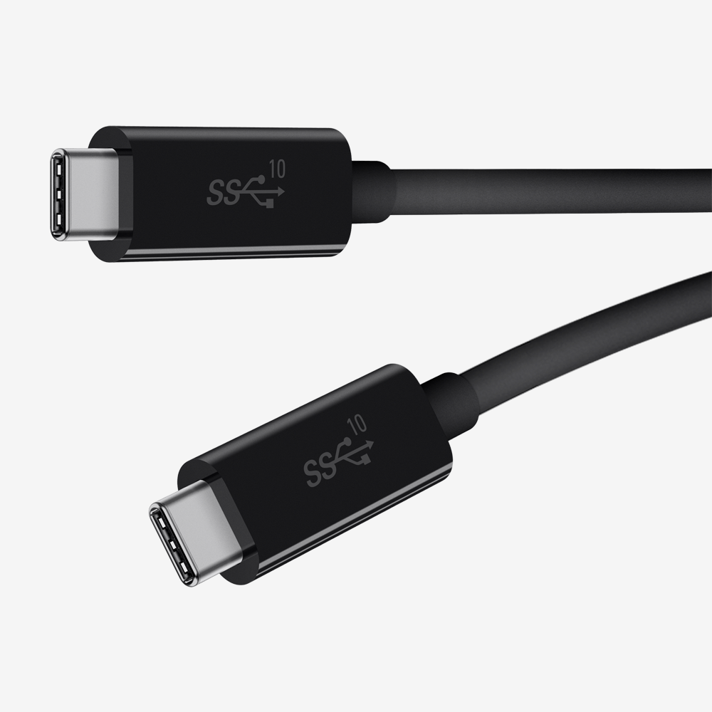 3.1 USB-C™ to USB-C Cable 100w - 1m Black