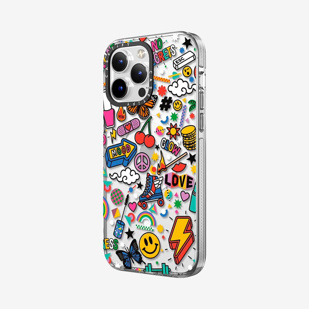 Clear Case MagSafe Sticker for iPhone 14 Series - Colorful Mood Stickers