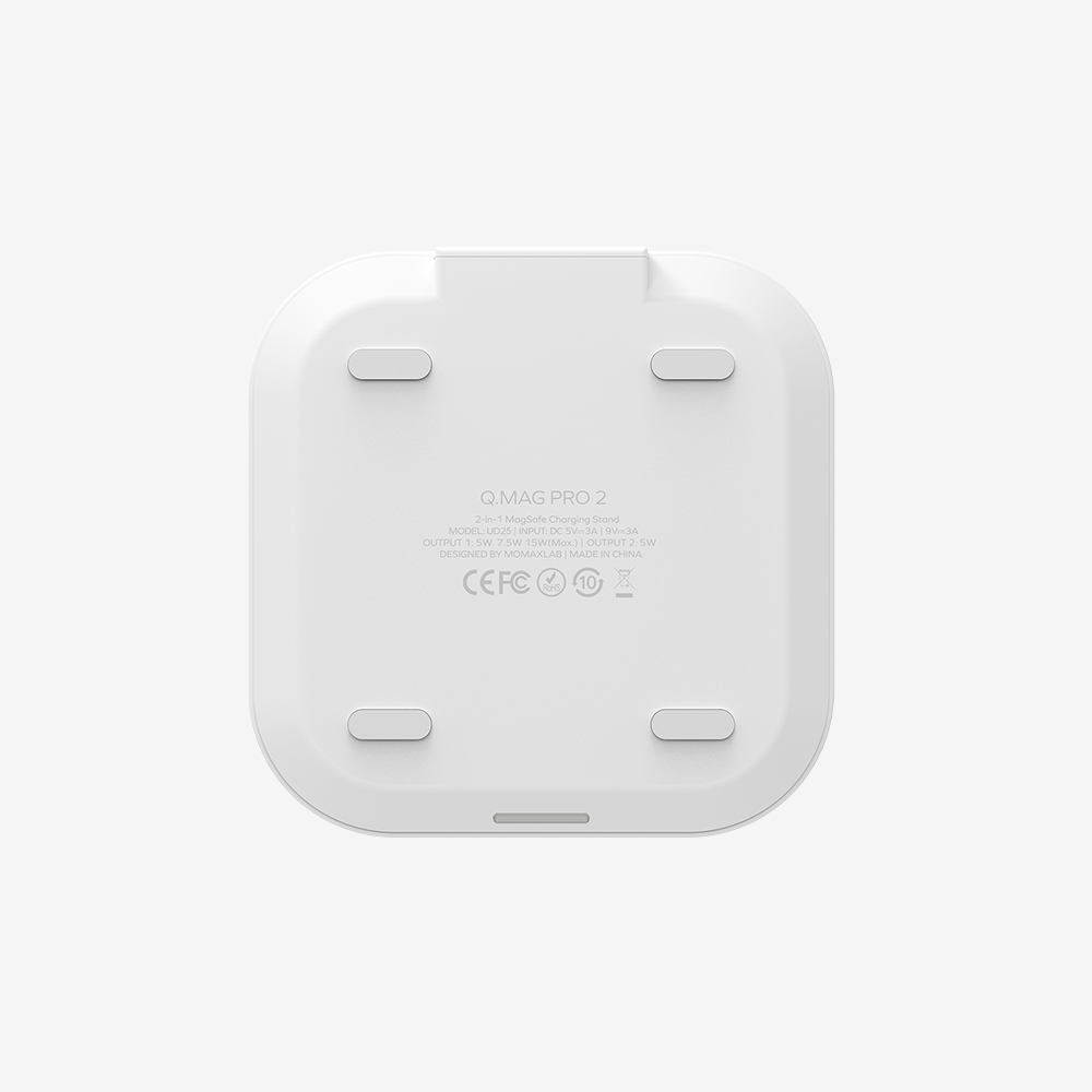 Q.Mag Pro 2 2-in-1 MagSafe Wireless Charging Stand - White