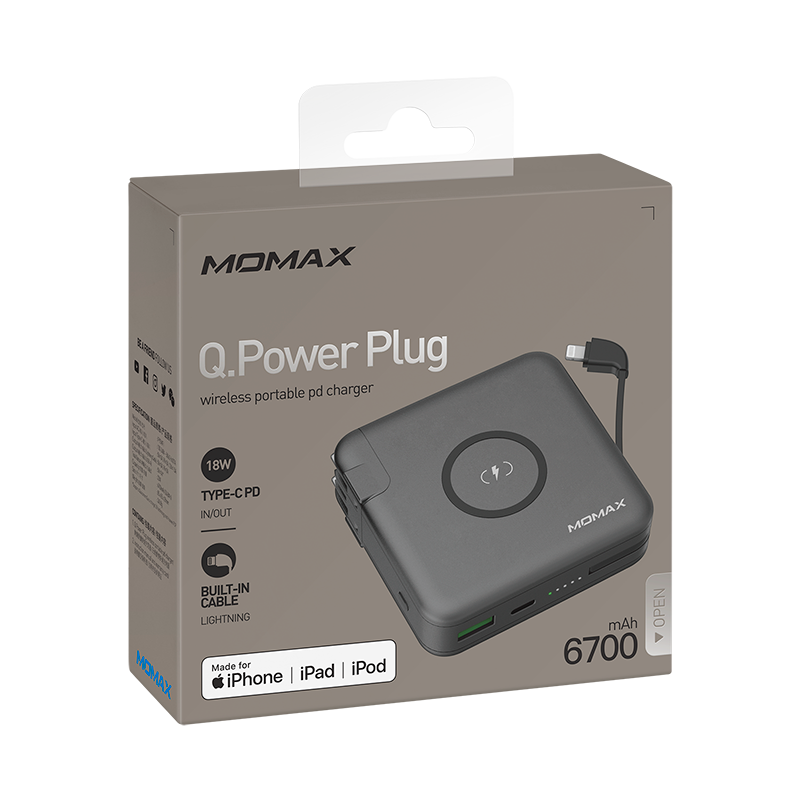 Q.Power Plug 18W Wireless Portable PD Charger (MFi Version)